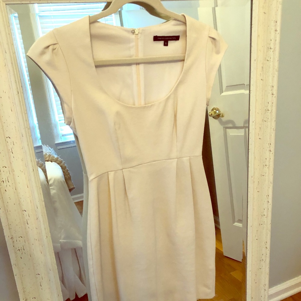 Cream French Connection Mini Dress